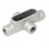 Crouse-Hinds Caja Condulet X-67 DBR, 4 Puertos, 2", Hierro