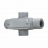 Crouse-Hinds Caja Condulet X17 CG, 1/2", 4 Salidas, Gris  2