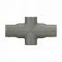 Crouse-Hinds Caja Condulet X47, 1-1/4", 4 Salidas, Gris  1