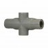 Crouse-Hinds Caja Condulet X47, 1-1/4", 4 Salidas, Gris  2
