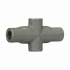 Crouse-Hinds Caja Condulet X47, 1-1/4", 4 Salidas, Gris  4