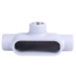 Crouse Hinds Domex Caja Condulet T-107 CG, 3 Puertos, 4", Aluminio