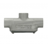 Crouse Hinds Domex Caja Condulet TB-37 CG, 3 Puertos, 1", Aluminio