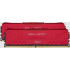 Kit Memoria RAM Crucial Ballistix DDR4, 2666MHz, 16GB (2 x 8GB), Non-ECC, CL16, XMP, Rojo  1