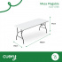 Cuory Mesa Plegable CUO-4726, 180cm x 70cm, Blanco - Imagen adicional 1