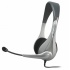 Cyber Acoustics Headset con Micrófono Deluxe Stereo AC-401, Alámbrico, Negro/Plata  1