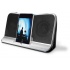 Cyber Acoustics iPod Station CA-492, 3W, Negro/Plata
