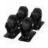 CyberPower Juego de Ruedas para Servicio Pesado, 4 Ruedas, Aluminio/Negro - Imagen adicional 1