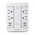 CyberPower Supresor de Picos GP400U4AWH, 4 Contactos, 4x USB, 500 Joules