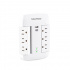 CyberPower Multicontacto P6WSUC, 6 Salidas, 125V, 15A