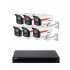 Dahua Kit de Vigilancia DH-IPC-HFW2249MP-S-LED-0360B-B-PRO+ NVR1108HS-8P-S de 6 Cámaras IP Bullet con Grabadora de 8 Canales