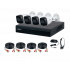 Dahua Kit de Vigilancia XVR1B04-I-KIT de 4 Cámaras CCTV Bullet y  4 Canales, 4 Rollos de Cable,1 Fuente de Poder, 1 Pulpo  1
