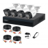 Dahua Kit de Vigilancia XVR1B04-I/4-HFW1209CN-LED de 4 Cámaras CCTV Bullet y 4 Canales + 1 Canal IP, con Grabadora, Cables Siamés, Pulpo y Fuente de Poder  1