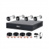 Dahua Kit de Vigilancia DH-KIT/XVR1B04-I/T/4-HAC-HFW1200RLN-IL-T de 4 Cámaras CCTV Bullet con Grabadora de 4 Canales