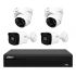 Dahua Kit de Vigilancia NVR1104HS-P-S3/H+IPC-B1E20+ IPC-T1E20 de 4 Cámaras IP Bullet/Domo con Grabadora de 4 Canales
