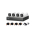 Dahua Kit de Vigilancia XVR1B04KIT2 de 4 Cámaras CCTV Bullet B1A21 y 4 Canales, con Grabadora XVR1B04, Fuente de Poder de 12V y 4 Cables BNC