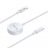 D-Bugg Cable de Carga 2 en 1 Lightning - Cargador Inalámbrico, 1 Metro, Blanco  4