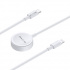 D-Bugg Cable de Carga 2 en 1 Lightning - Cargador Inalámbrico, 1 Metro, Blanco  2