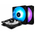 Ventilador DeepCool RF120-3 IN 1 RGB, 120mm, 500 - 1500RPM, Negro, 3 Piezas  2