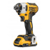DeWALT Llave Neumática de Impacto DCF887D2-B3, 1/4", Amarillo/Negro - Incluye 2 Baterías y Cargador  3