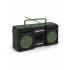 Dolphin Bocina Portátil RTX-20 Retro, Bluetooth, Alámbrico/Inalámbrico, USB, Radio FM, Verde/Negro  1