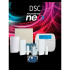 DSC Kit Sistema de Alarma NEO-RF-LCD-IP-SB 10 PACK, incluye Teclado/Comunicador/Sensor PIR/2 Contactos Magnéticos/Transformador/Gabinete, 10 Paquetes