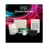 DSC Kit Sistema de Alarma PWRLEDPAQ, incluye Tarjeta Power 32 Zonas/Teclado de 8 Zonas LED/Detector de Movimiento/Gabinete/Fuente de Poder/Batería  1