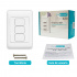 DuoSmart Interruptor de Luz Inteligente A30, 3 Botones, WiFi, Blanco  5