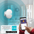 DuoSmart Sensor Movimiento PIR de Montaje en Pared CPIR2, Inalámbrico, hasta 8 Metros, Compatible con Paneles B20/C10/C20/C30  3