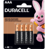 Duracell Pila Alcalina AAA, 1.5V, 4 Piezas  1