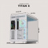 Gabinete DXT Gaming CDXT600WT, Midi-Tower, ATX/Micro-ATX/Mini-ITX, USB 2.0/3.0, sin Fuente, 4 Ventiladores Instalados, Blanco - Imagen adicional 5