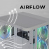Gabinete DXT Gaming Titan PRO, Mini-Tower, Micro-ATX/Mini-ITX, USB 2.0/3.0, sin Fuente, 3 Ventiladores Instalados, Blanco - Imagen adicional 6
