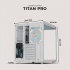 Gabinete DXT Gaming Titan PRO, Mini-Tower, Micro-ATX/Mini-ITX, USB 2.0/3.0, sin Fuente, 3 Ventiladores Instalados, Blanco - Imagen adicional 5
