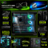 Computadora Gamer DXT Gaming CM-01038, Intel Core Ultra 9 285K, NVIDIA GeForce RTX 5080, 32GB, 1TB SSD, Wi-Fi, Windows 11 Prueba + Teclado/Mouse/Monitor de 34" - Imagen adicional 4