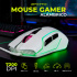 Mouse Gamer Ergonómico Dxt Gaming Grip, Alámbrico, Óptico, 7.200DPI, USB-A, Blanco  3