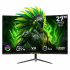 Monitor Gamer Curvo DXT Gaming DXTFL27F LED 27", 1920x1080 Full HD, 180Hz, HDMI/DisplayPort, Bocinas Integradas, Negro/Gris