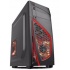 Gabinete Gamer Eagle Warrior CG-08R1, ATX/micro-ATX, 2x USB 2.0, sin Fuente, Negro/Rojo