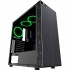 Gabinete Eagle Warrior Robot M con Ventana LED Verde, Tower, ATX/Micro-ATX, USB 2.0/3.0, sin Fuente, Negro