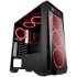 Gabinete Eagle Warrior Skynet con Ventana LED Rojo, Tower, ATX/Micro-ATX, USB 2.0/3.0, sin Fuente, Negro