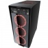 Gabinete Eagle Warrior Skynet con Ventana LED Rojo, Tower, ATX/Micro-ATX, USB 2.0/3.0, sin Fuente, Negro - Imagen adicional 1