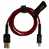 Easy Line Cable USB A Macho - Lightning Macho, 1 Metro, Negro/Rojo  3