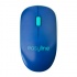 Mouse Easy Line Óptico EL-995128, Inalámbrico, USB, 1000DPI, Azul/Blanco  2