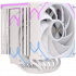 Disipador CPU Einarex Glide G300 White, 120mm, hasta 2600RPM, Blanco