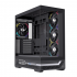 Gabinete Einarex Prisma S800, Midi-Tower, ATX/Micro-ATX/Mini-ITX, USB 3.0, sin Fuente, 4 Ventiladores Instalados, Negro