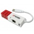 Encore Hub ENUET-3USB, 3x USB, 100 Mbit/s, con Adaptador Ethernet