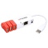 Encore Hub ENUET-3USB, 3x USB, 100 Mbit/s, con Adaptador Ethernet - Imagen adicional 1