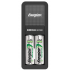 Energizer Cargador para 2 Pilas NiMH, AA/AAA, 2 Pilas Incluidas  1