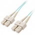 Enet Cable Fibra Óptica Dúplex Multimodo OM3 2x SC Macho - 2x SC Macho, 50/125, 1 Metro, Turquesa  1