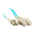 Enet Cable Fibra Óptica Dúplex Multimodo OM3 SC Macho - LC Macho, 50/125, 2 Metros, Aqua  1