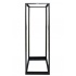 Enson Rack Abierto Vertical de 4 Postes 2 Metros, 42U, hasta 350kg, Negro